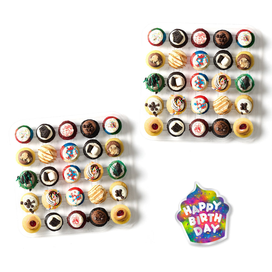Happy Birthday Cupcakes & Card 50-Pack